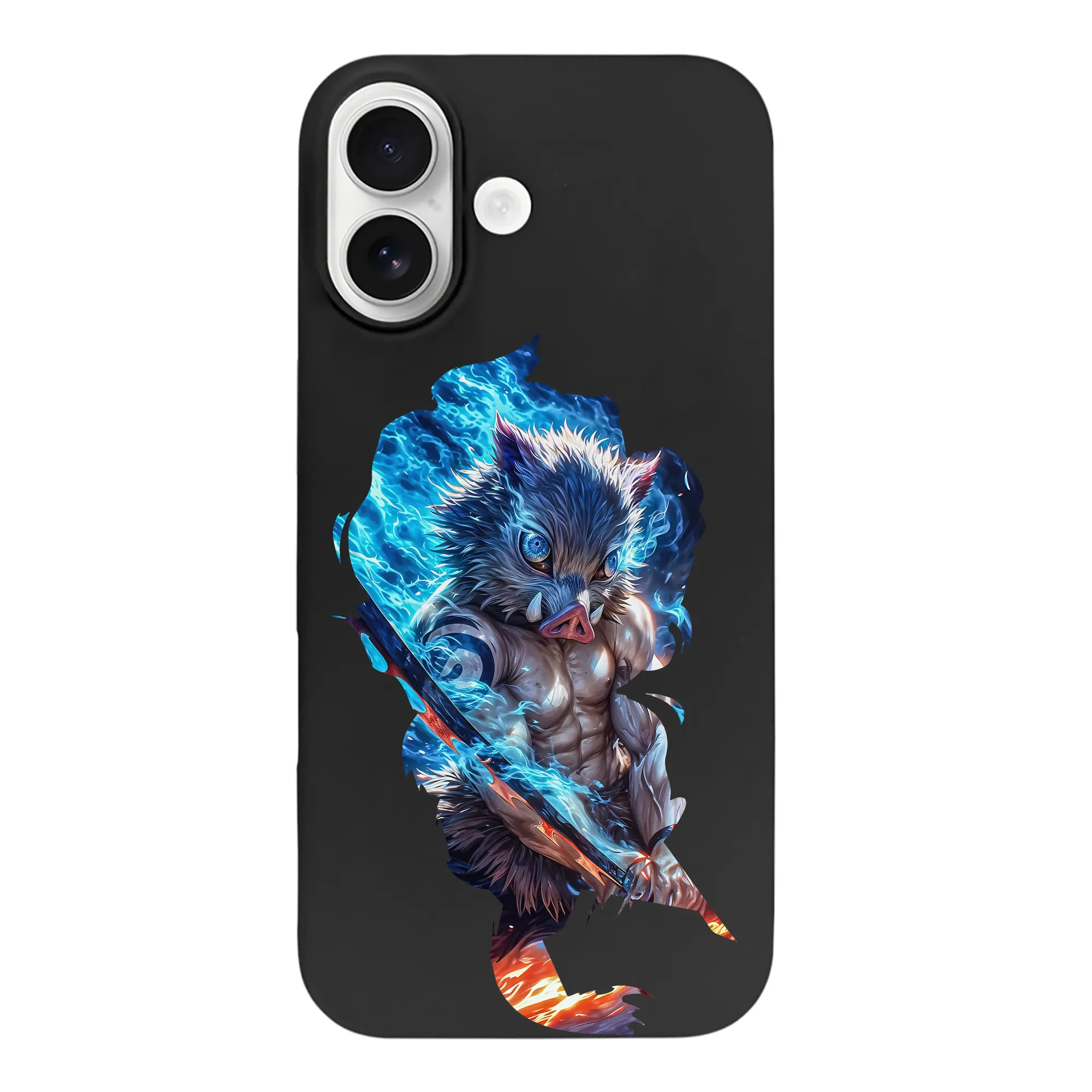 鬼滅の刃 グッズ,嘴平 伊之助 - iPhone 17 シリーズ シリコンケース 薄型 耐衝撃 指紋防止 ソフトタッチカバー 精密フィット 傷防止 保護ケース iPhone 17/17 Air/17 Pro/17 Pro Max 対応